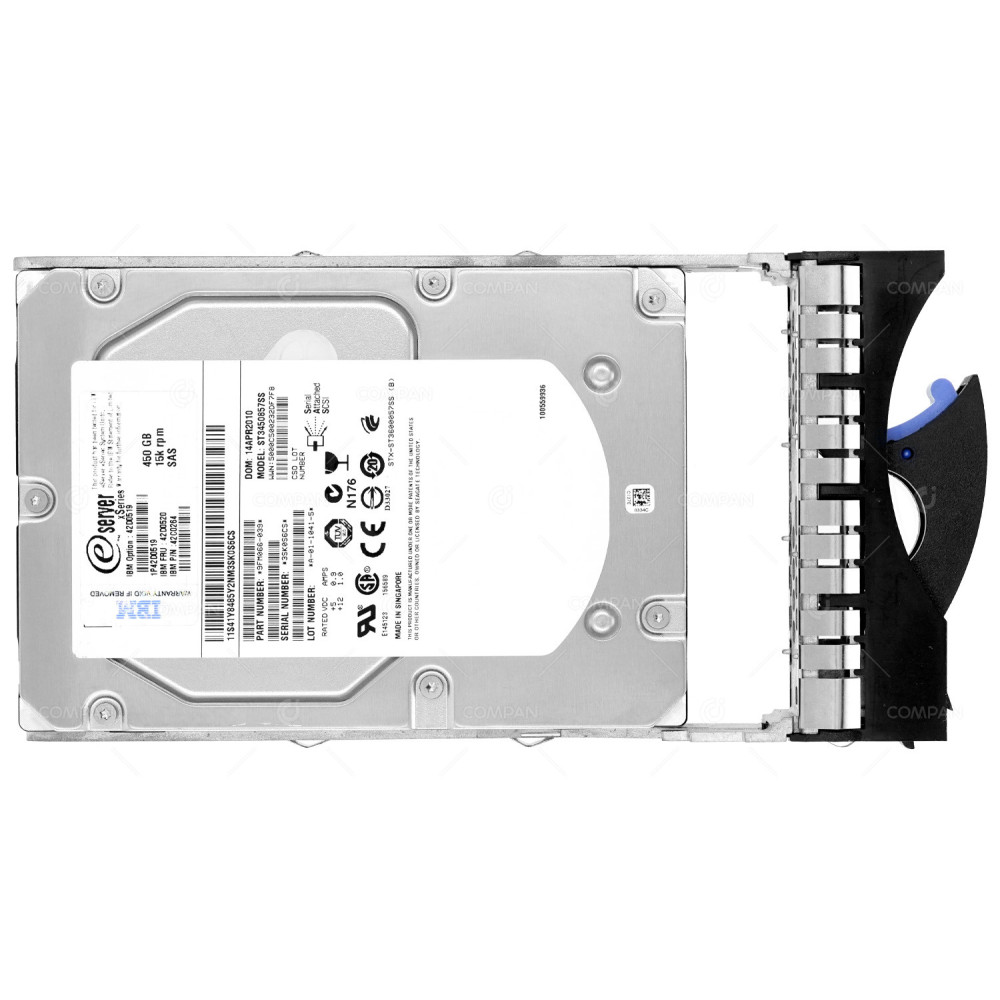 42D0520 IBM HDD 450GB 15K SAS 3G 3.5" LFF HOT-SWAP FOR EXP3000